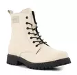 Ilves women's ankle boots / combat boots 8627 textile beige - Women's ankle boots - 138049 - 1