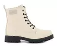 Ilves women's ankle boots / combat boots 8627 textile beige - Women's ankle boots - 138049 - 2