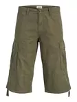 Jack&Jones men's cargo shorts Karl frank cargo long olive night - Men's shorts and capri - 141019 - 1