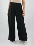 JDY Pants DINA LIFE PLEAT WIDE PANT Black - Women's trousers - 141799 - 1