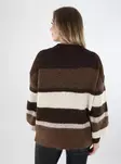 JDY women's sweater Colorblock chocolate torte/shitake - Women's knitwear - 140039 - 2