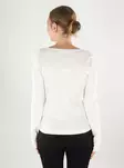 JDY women's shirt Boatneck cloud dancer - Women's long sleeved shirts - 140099 - 2