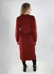 North Outdoor midi dress in brick - Women's knitwear - 139479 - 2