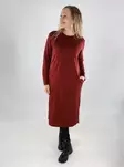 North Outdoor midi dress in brick - Women's knitwear - 139479 - 1