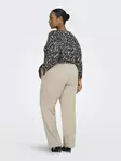 Only Carmakoma women's plus size trousers CARGOLDTRASH Straight pure cashmere - Women's trousers - 140199 - 2