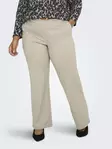 Only Carmakoma women's plus size trousers CARGOLDTRASH Straight pure cashmere - Women's trousers - 140199 - 1