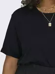 Only Carmakoma Women's Plus Size T-Shirt Moster Fold Up Black - Women's T-shirts - 138019 - 4