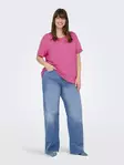 Only Carmakoma Women's Plus Size T-Shirt Moster Fold Up gin fizz - Women's T-shirts - 138459 - 1