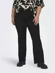 Only Carmakoma plus size flared jeans Thunder Mid Push Up black - Women's jeans - 137589 - 1