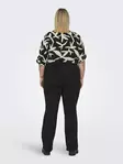 Only Carmakoma plus size flared jeans Thunder Mid Push Up black - Women's jeans - 137589 - 3