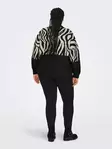 Only Carmakoma plus size sweater Zebra pirate black - Women's knitwear - 136939 - 3