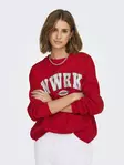 Only women's sweatshirt Club mars red - Women's hoodies and colleges - 137669 - 4