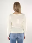 Only women's sweater V-Neck cloud dancer - Women's knitwear - 137709 - 2