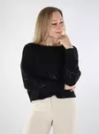 Only women's sweater Structure black - Women's knitwear - 137519 - 1