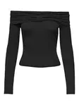 Only women's shirt Off Shoulder black - Women's long sleeved shirts - 137659 - 3