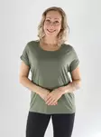 Only T-shirt ONLMOSTER S/S O-NECK TOP smokey olive - Women's T-shirts - 141549 - 1