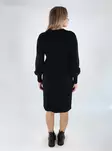 Only knit dress V-Neck black - Women's knitwear - 139219 - 2