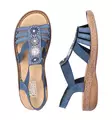 Rieker women's sandals 628G9-16 blue - Rieker women`s sandals - 137959 - 3