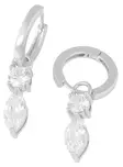 Snö of Sweden Earrings Eira long silver/clear - Earrings - 140019 - 3