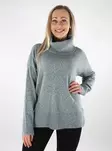 Vero Moda women's sweater Cowlneck Balsam green - Women's knitwear - 137339 - 1