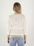 Vero Moda cardigan 3/4 snow white - Women's knitwear - 141089 - 2