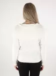Vila women's sweater Off Shoulder cloud dancer - Women's knitwear - 137539 - 3