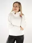 Vila women's sweater Off Shoulder cloud dancer - Women's knitwear - 137539 - 2