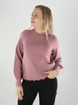 Vila sweater VINIKOLINA O-NECK L/S KNIT TOP nostalgia rose/melange - Women's knitwear - 141829 - 1