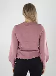 Vila sweater VINIKOLINA O-NECK L/S KNIT TOP nostalgia rose/melange - Women's knitwear - 141829 - 2