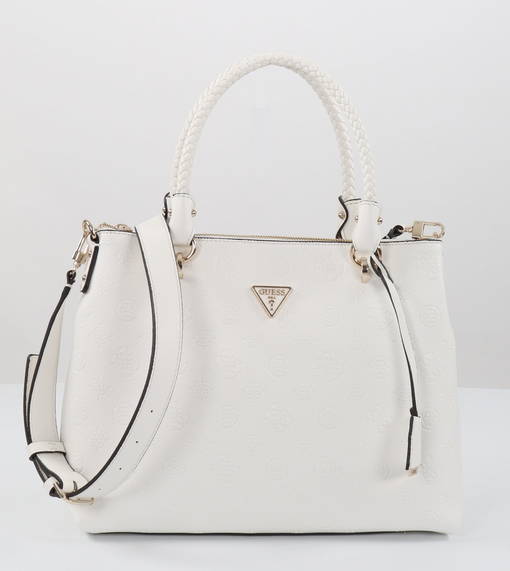 guess shoulder bag white
