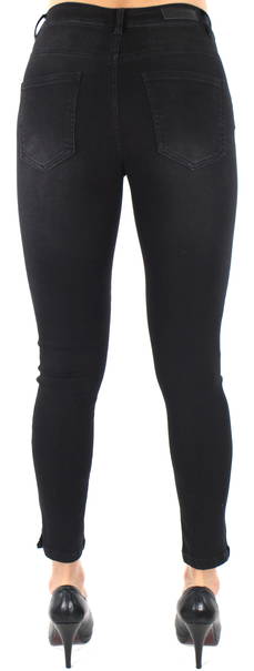 dark gray women's jeans