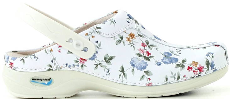 Nursing Care Machine washable clogs WG2PF1 flowers - Women's work shoes - 111709 - 1