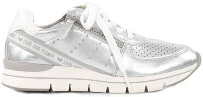 marco tozzi silver trainers