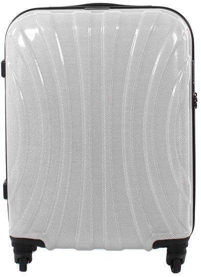 small white suitcase
