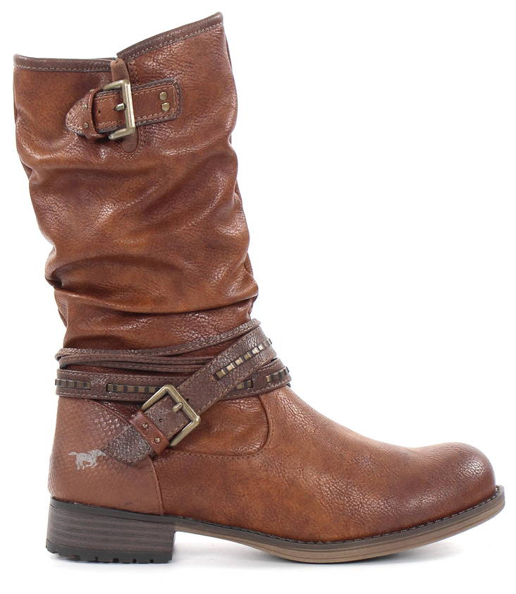 Mustang Boots 1139-624-307 cognac - Women's boots - 126779 - 1