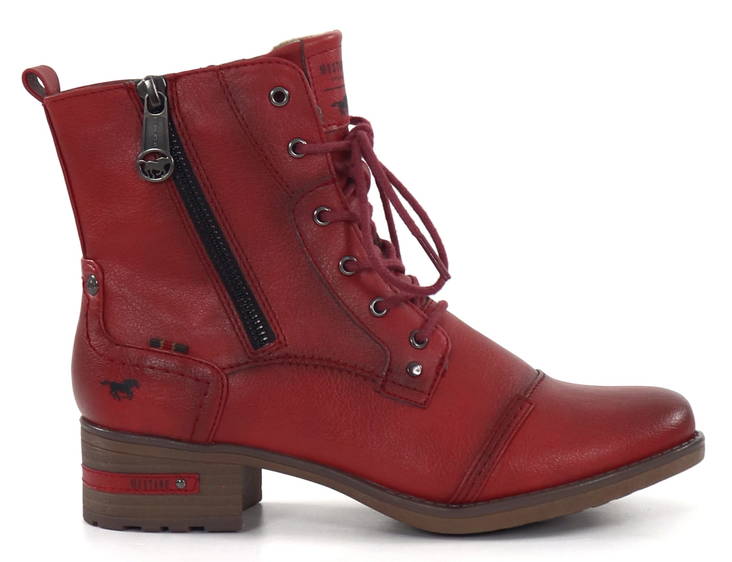 Mustang Ankle boots 1229-513-5 rot - Women's ankle boots - 134059 - 1