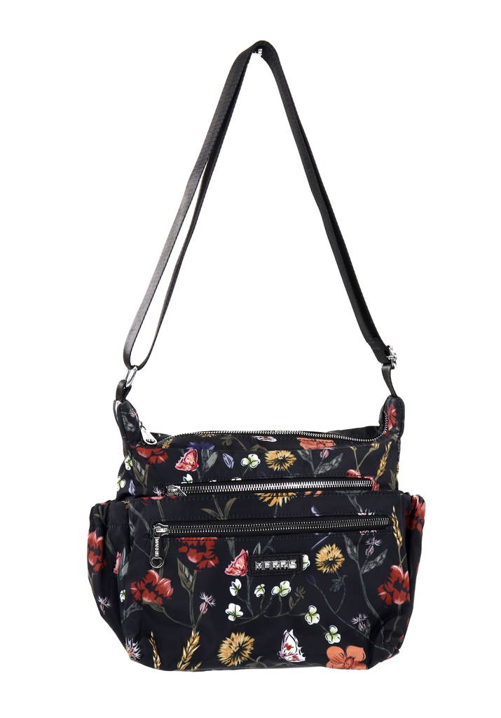 Nabo Marris NK2220 bag black / floral pattern - Handbags - 134859 - 1