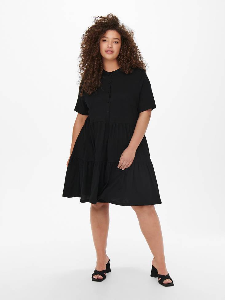 Only Carmakoma April placket black - Dresses and tunics - 133379 - 1