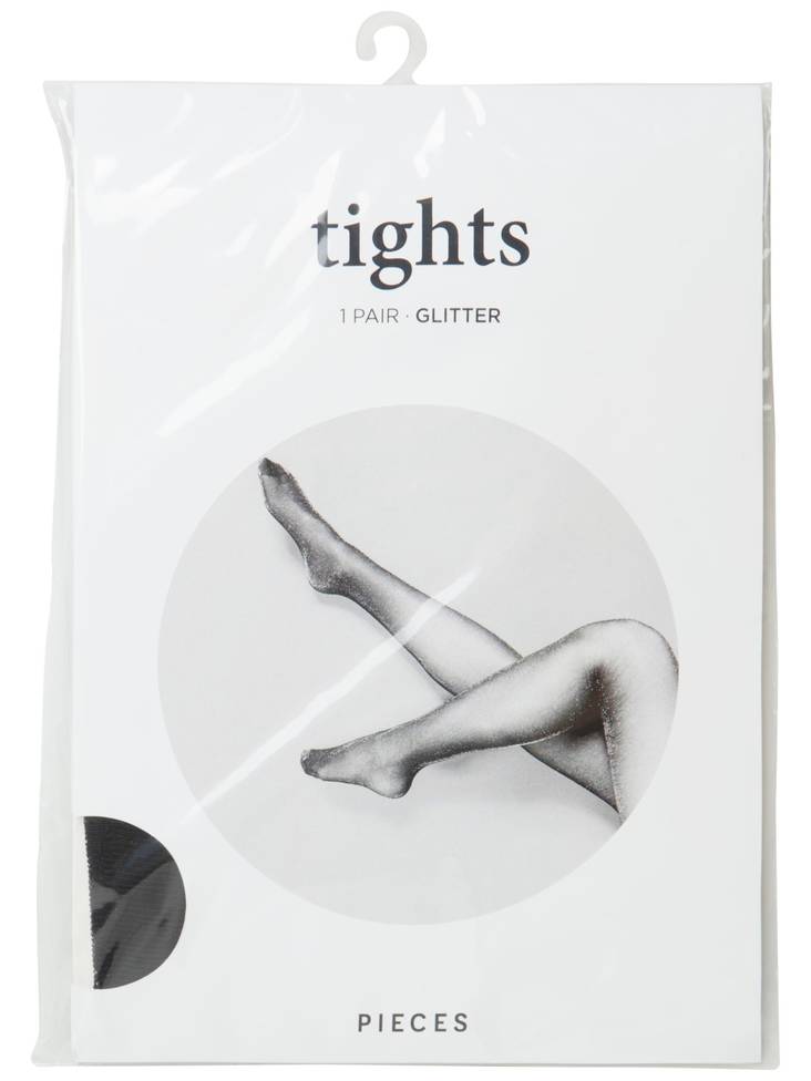 Pieces Tights Glitter, Black - Women's socks and tights - 122269 - 1