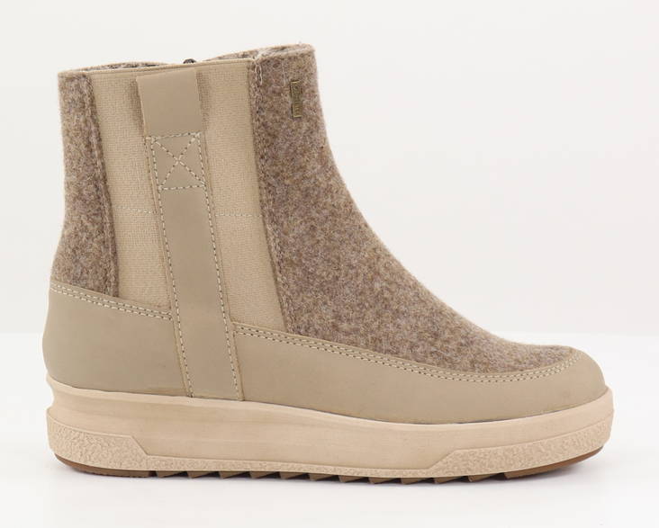 Pomar Felt Ankle Boots Kuusama beige/sand - Women's ankle boots - 132069 - 1