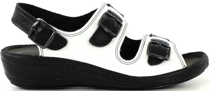 Promena Professional shoes 8016 white/black - Women's work shoes - 114309 - 1