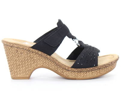 Rieker Mules Black - Stilettoshop.eu webstore