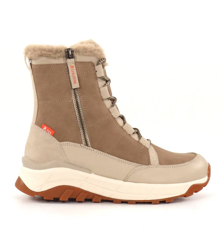 Rieker R-Evolution women's ankle boots W0071-20 beige - Rieker ankle boots - 134609 - 1