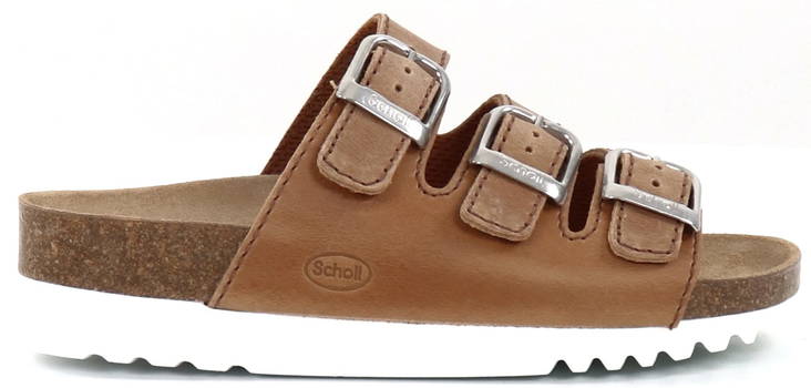 Scholl Mules Rio wedge cognac - Women's work shoes - 130799 - 1