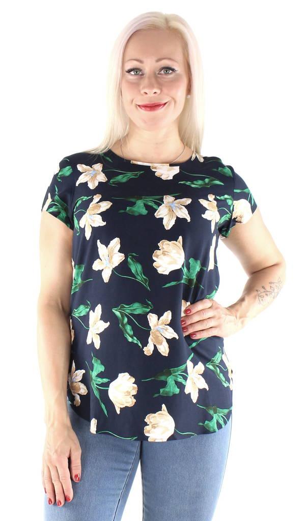 Vero Moda T-Shirt Boca, Dark Blue/betty - Women's T-shirts - 126639 - 1