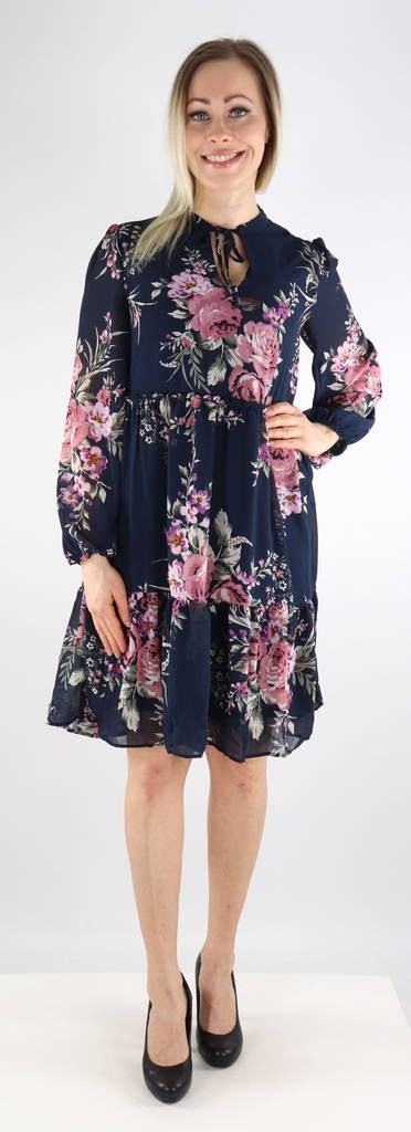 Vila Dress Ura Navy Blazer/Flowers - Dresses and tunics - 130909 - 1