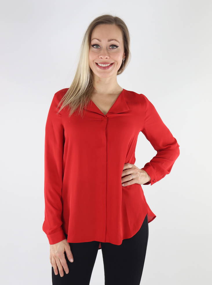 Vila women's blouse red - Women's long sleeved shirts - 134799 - 1