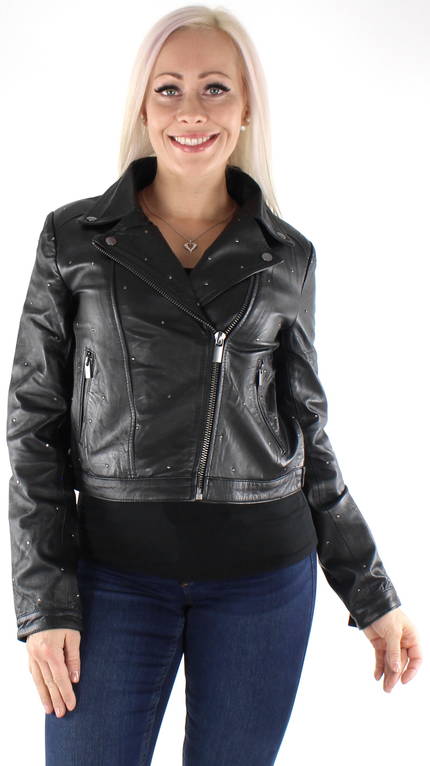 Vila Leather Jacket Gora, Black - Stilettoshop.eu Webstore