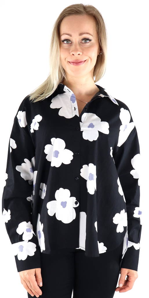 Vila Dress Shirt Gamis quin, black/quin - Women's shirts and blouses - 131359 - 1