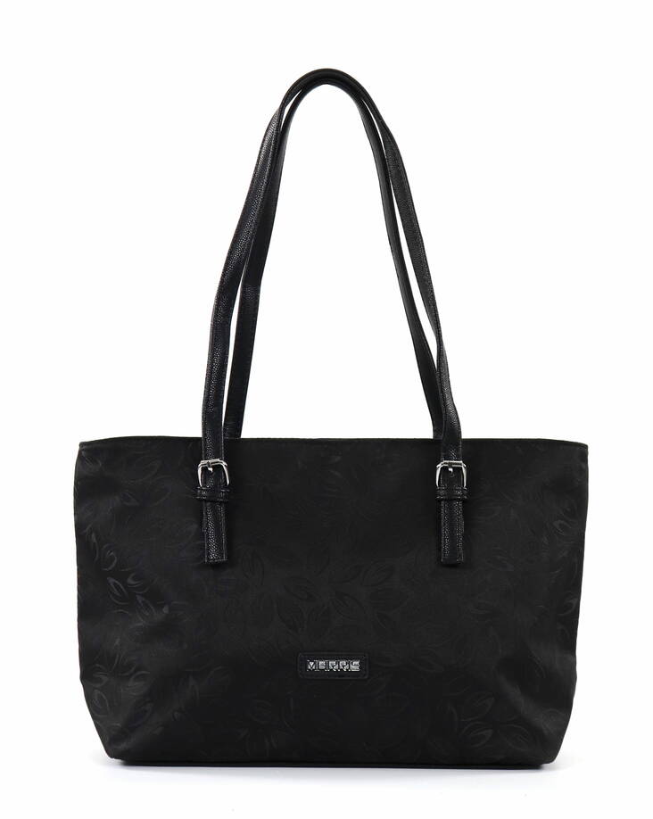Nabo Bag Marris NK2168 black / leaf pattern - Handbags - 135929 - 1